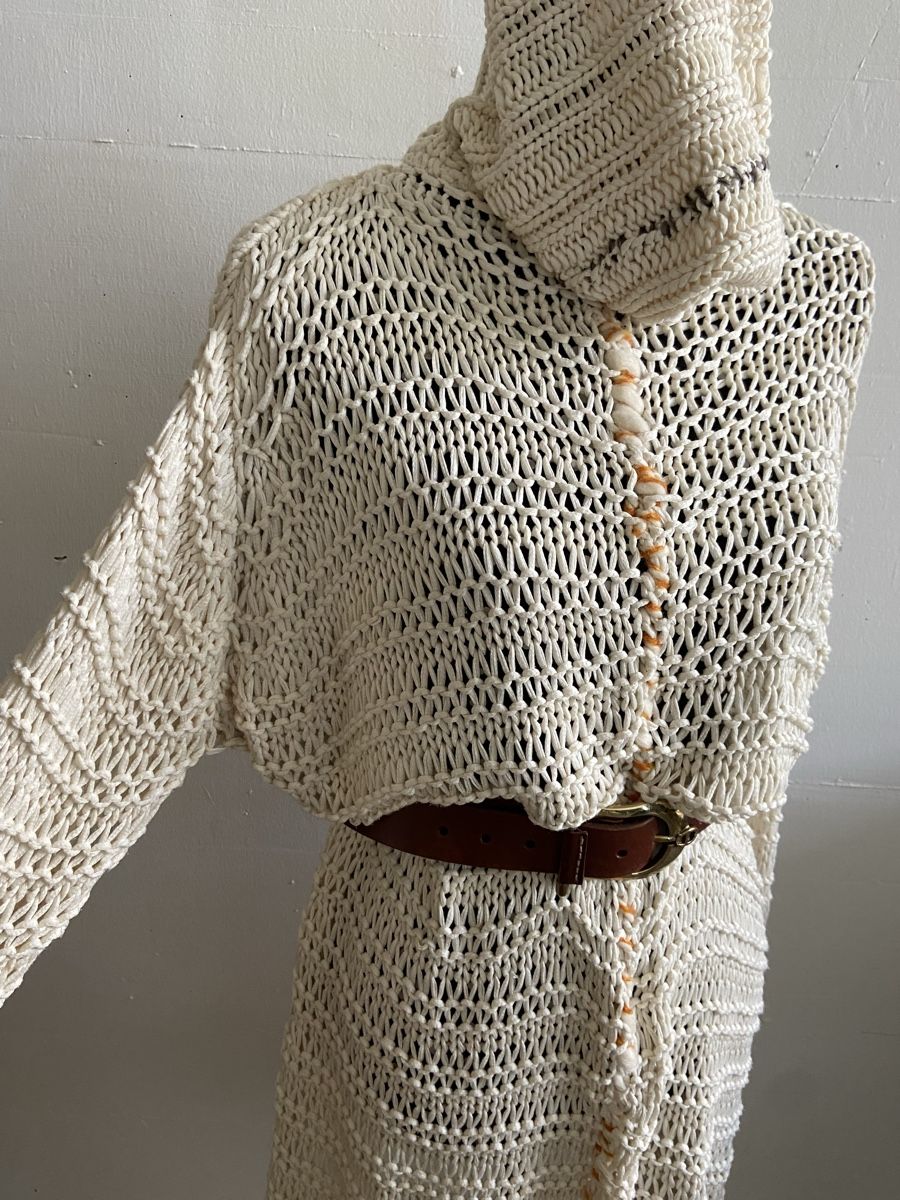Maglioni & Felpe: Handmade Strickkleid / langer Pullover One Size, Designstück – Usato da Zürich venduto da enjoyxvintage 1
