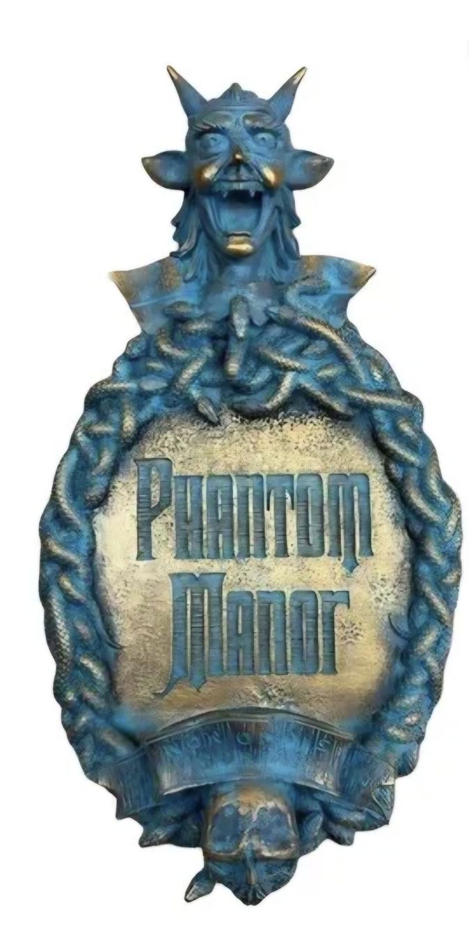 Disney Statuette: Disney figurine Plaque Phantom Manor – Nuovo e nell'imballaggio originale da Saxon venduto da 2005sylvester