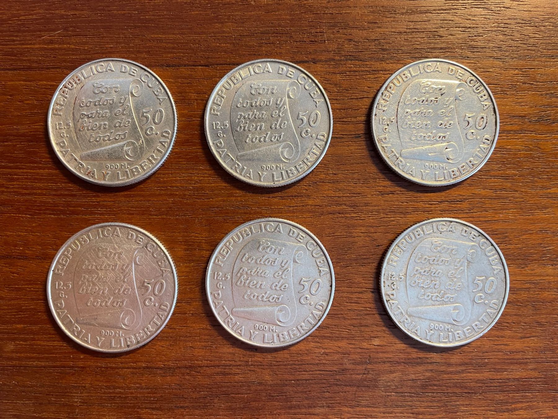 Tutti le monete: (15) 50 Centavos Kuba 1953 – Usato da Aesch BL venduto da masmusgo 2