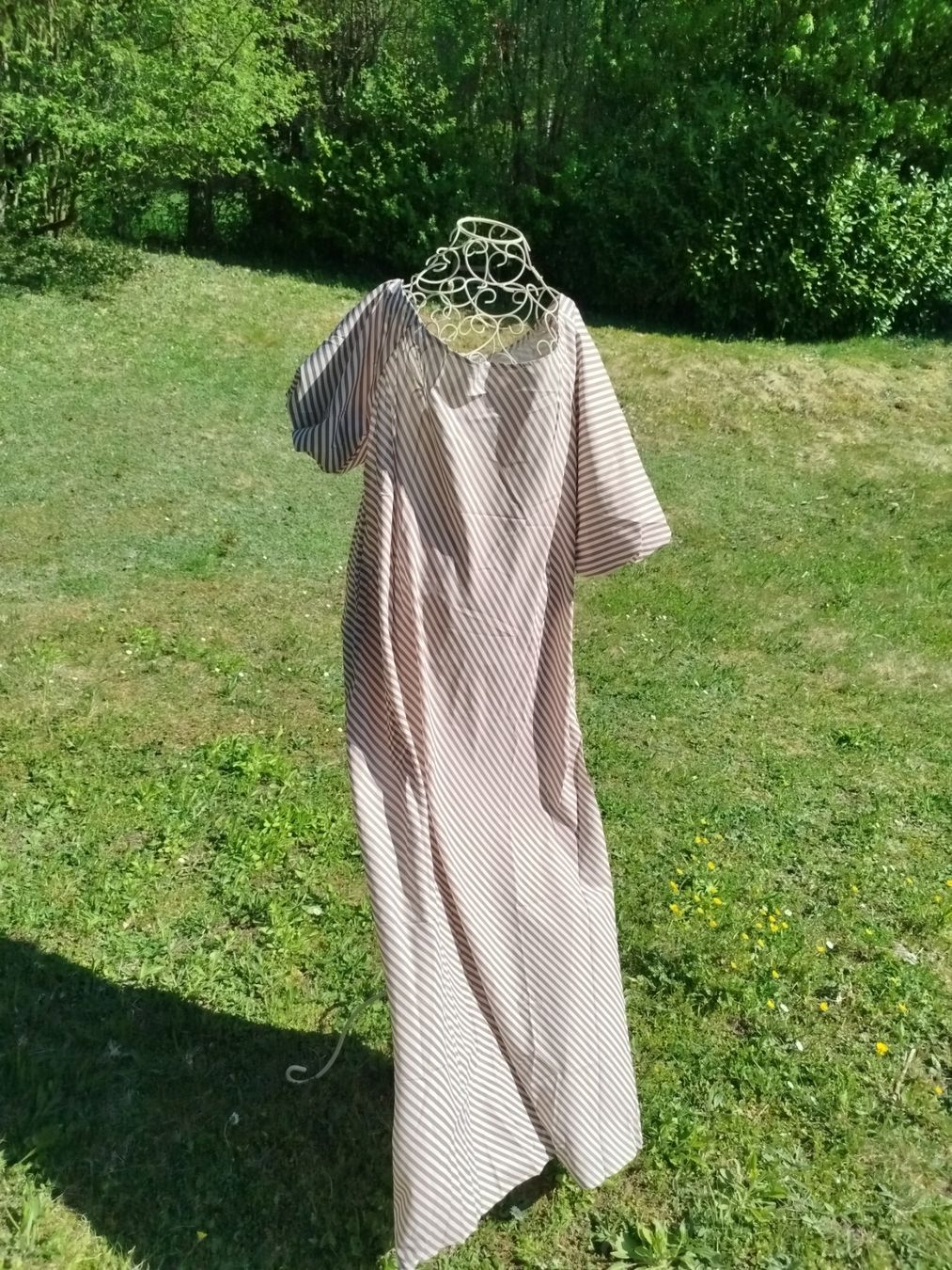 Vestiti: Sublime robe à rayures, couleur beige, taille XL – Nuovo e nell'imballaggio originale da Porrentruy venduto da Olifante 4