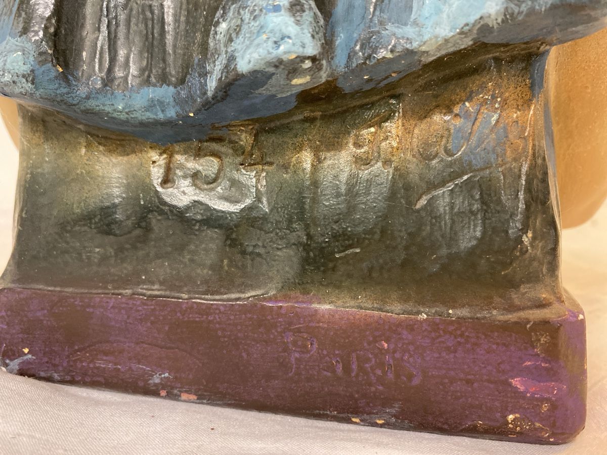 Sculture & Statue: Antike Mädchenbüste, Gips, farbig bemalt – Usato da sursee venduto da trilli-tralli 5
