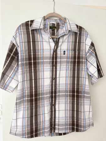 Jeep Vintage Kurzarmhemd | 100% Baumwolle | Gr. M