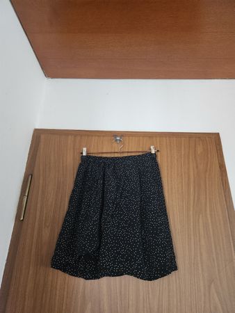 Jupe soie  Madewell pois noirs T.U