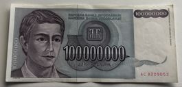 Jugoslawien 100‘000‘000 Dinara 1993