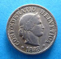 Münzen 5 Rappen 1883