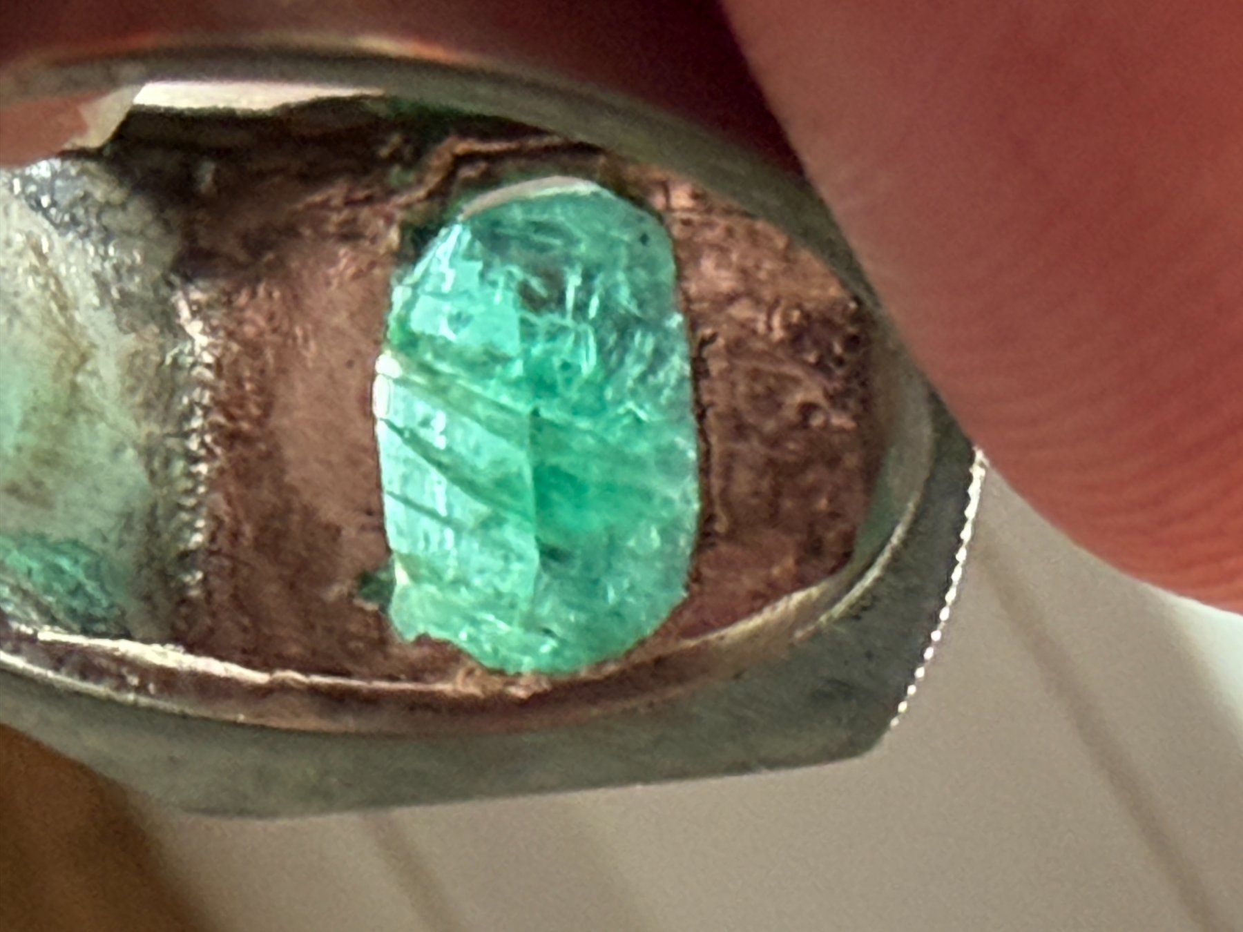 Bagues: Handmade - 925 Silber - Ring - 3.40 ct Smaragd – D'occasion à Birsfelden par edw_2mjn 3