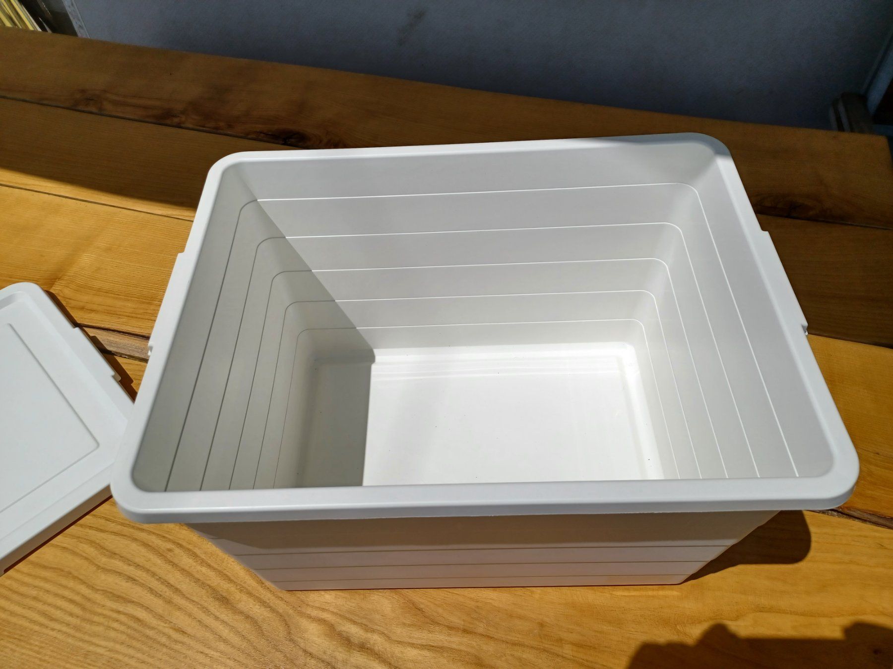 Casse di trasporto: Box mit Deckel, weiß, 38x51x30 cm – Usato da Wildegg venduto da Apollo2 1