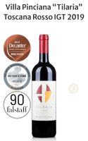 Toskana Rotwein Tilaria 2019, Villa Pinciana 7 dl 12.5%
