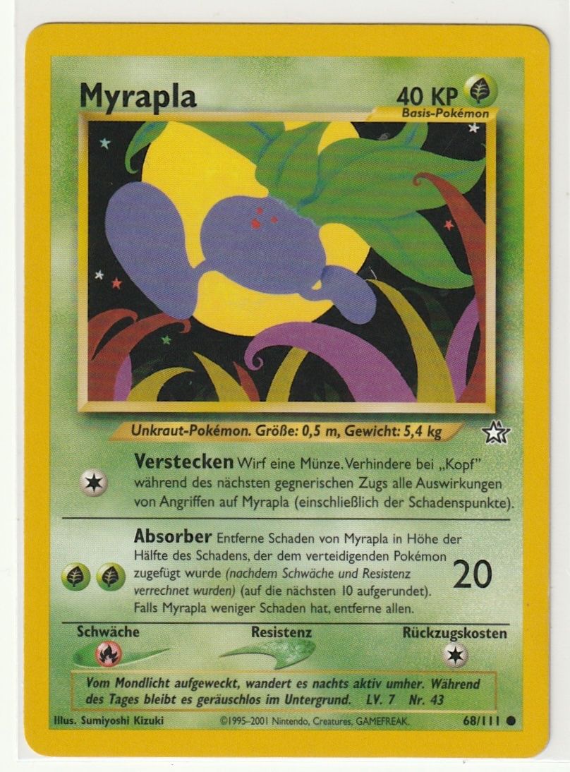Pokémon Sammelbilder & Trading cards: Pokémon Myrapla (68/111), Neo Genesis – Gebraucht aus Biel/Bienne von historian-198