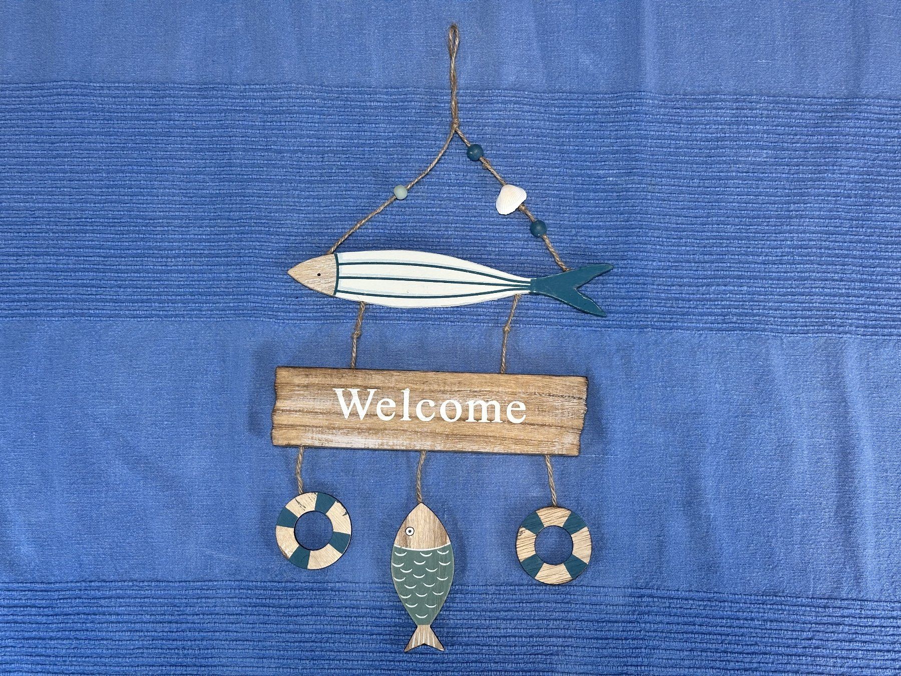 Tutte le decorazioni: Türdeko aus Holz "Welcome" – Usato da Egolzwil venduto da Bubbly76