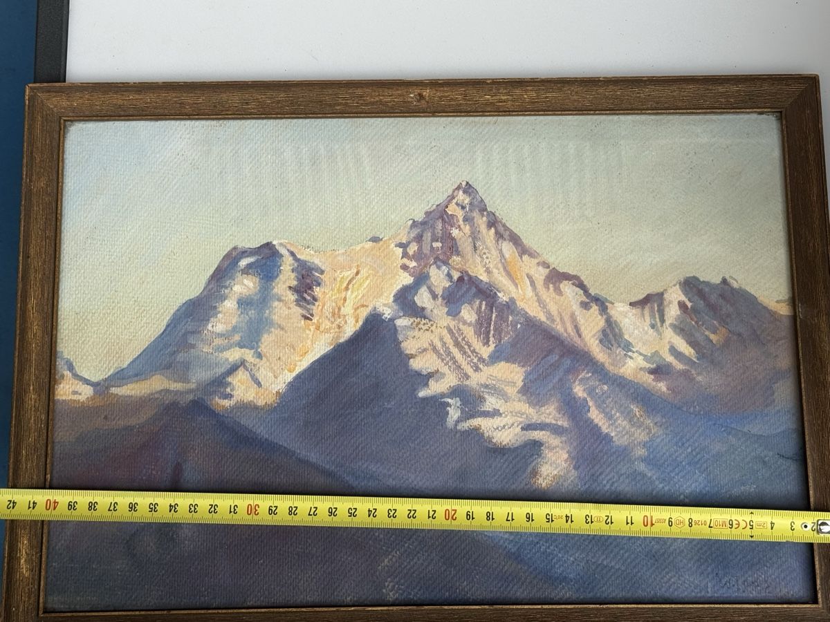 Dipinti: Weisshorn, W Lanz 1914, Vallese – Usato da Genève venduto da Atelier.Curio 6
