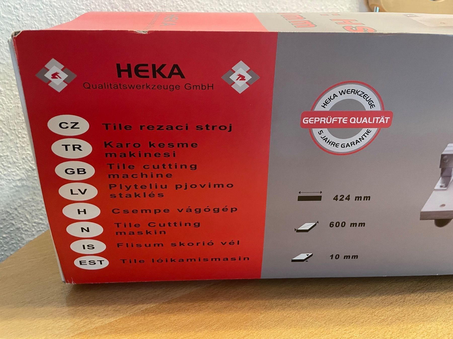 Tutti gli attrezzi: Fliesenschneider Heka HS 600mm – Usato da Männedorf venduto da m.lutz 7