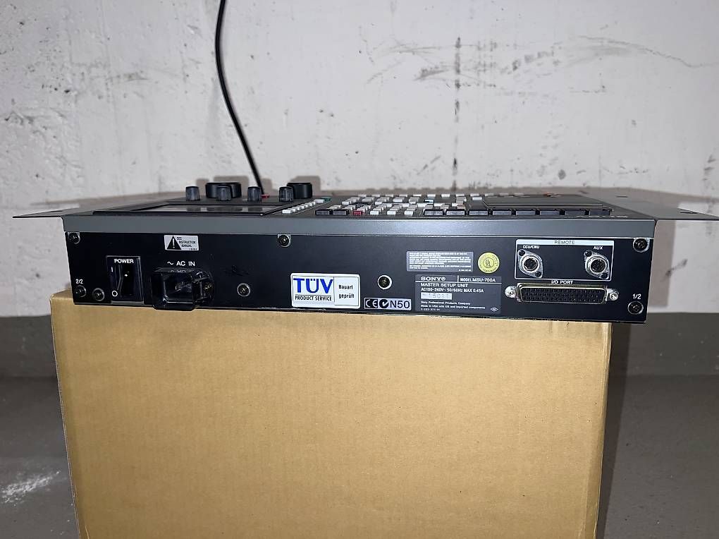 Sistema di controllo: Sony MSU-700 Master Setup Unit – Usato da Spreitenbach venduto da env_tk78 1