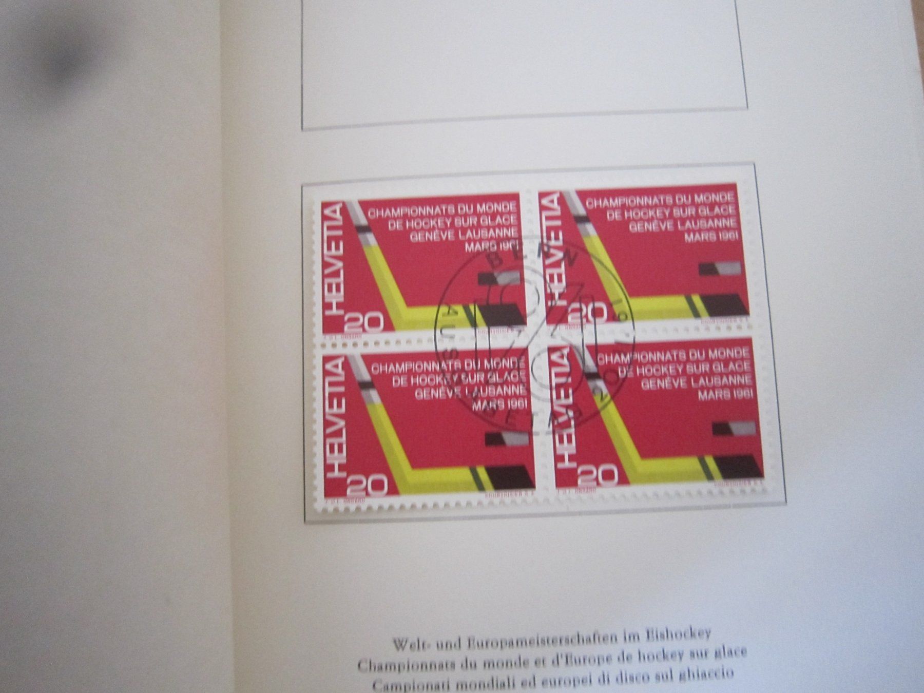 Tutti i francobolli: No 16 Buch 1961 4er Blocks mit ET Stempel – Usato da Giubiasco venduto da sal_9j6w 4