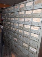 Schubladenregal Kempf Metall grau Vintage Schubladenstock