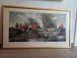 Englischer Pferde Stich Fox Hunting J. Harris