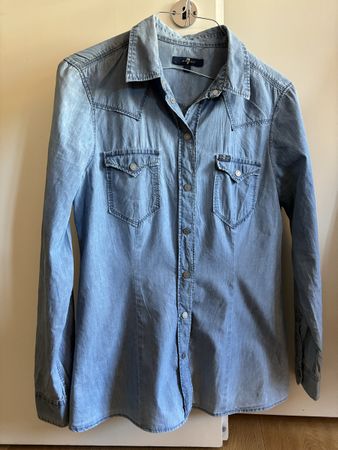 Damen Jeanshemd 7 For All Mankind blau