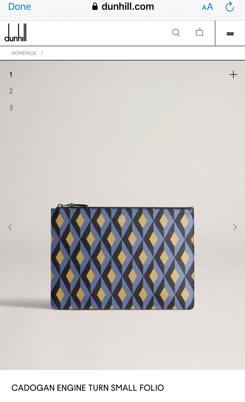 Dunhill Portafogli: Dunhill Original CADOGAN FOLIO – Usato da Winterthur venduto da ivan12891