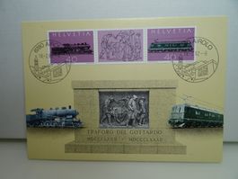 Gotthard Sonderbrief 1982, 100 Jahre Gotthardbahn Top!