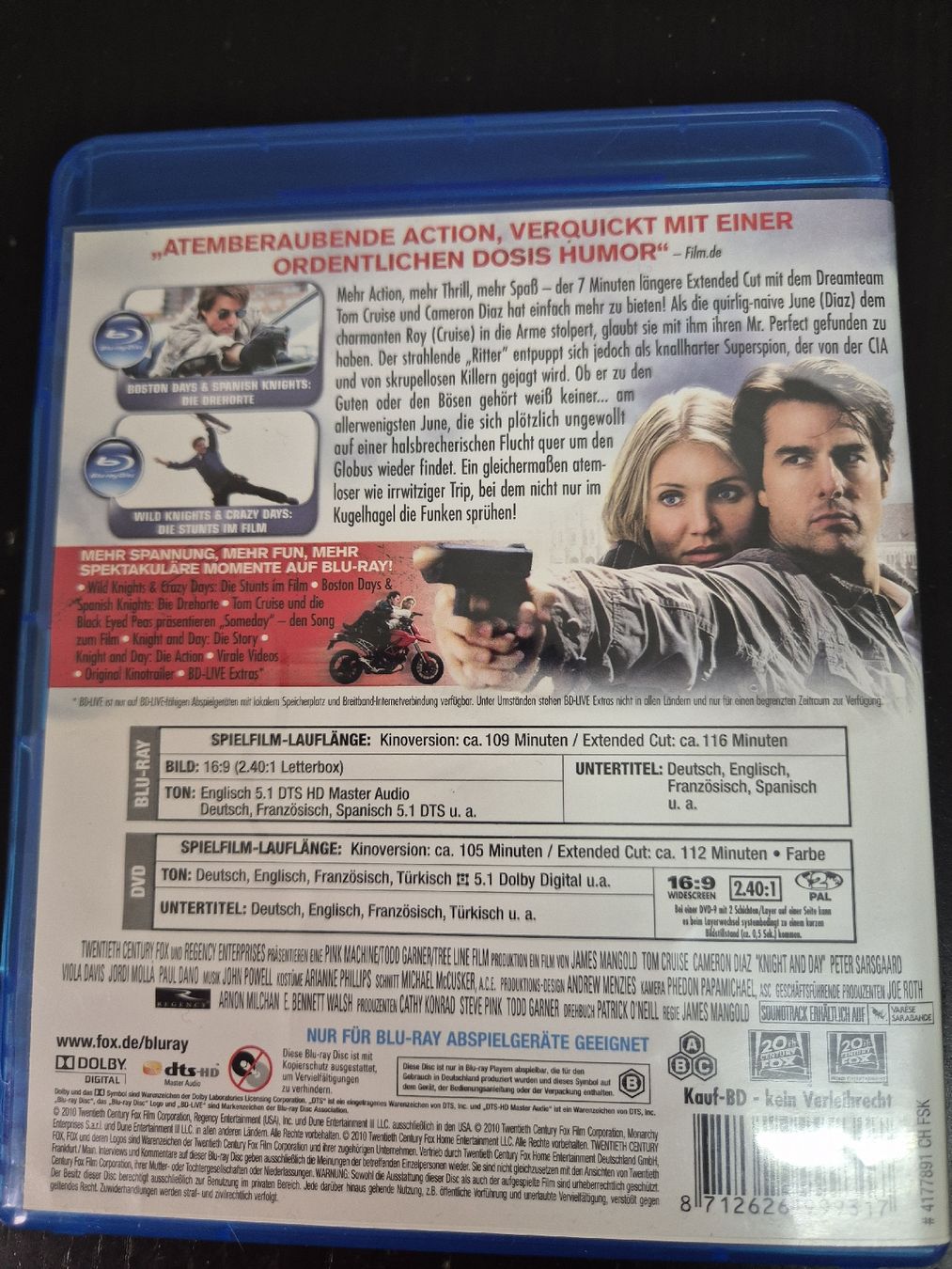 Tutti i DVDs: Knight and Day - Blu-Ray – Usato da Wald ZH venduto da _Hotarubi_ 1