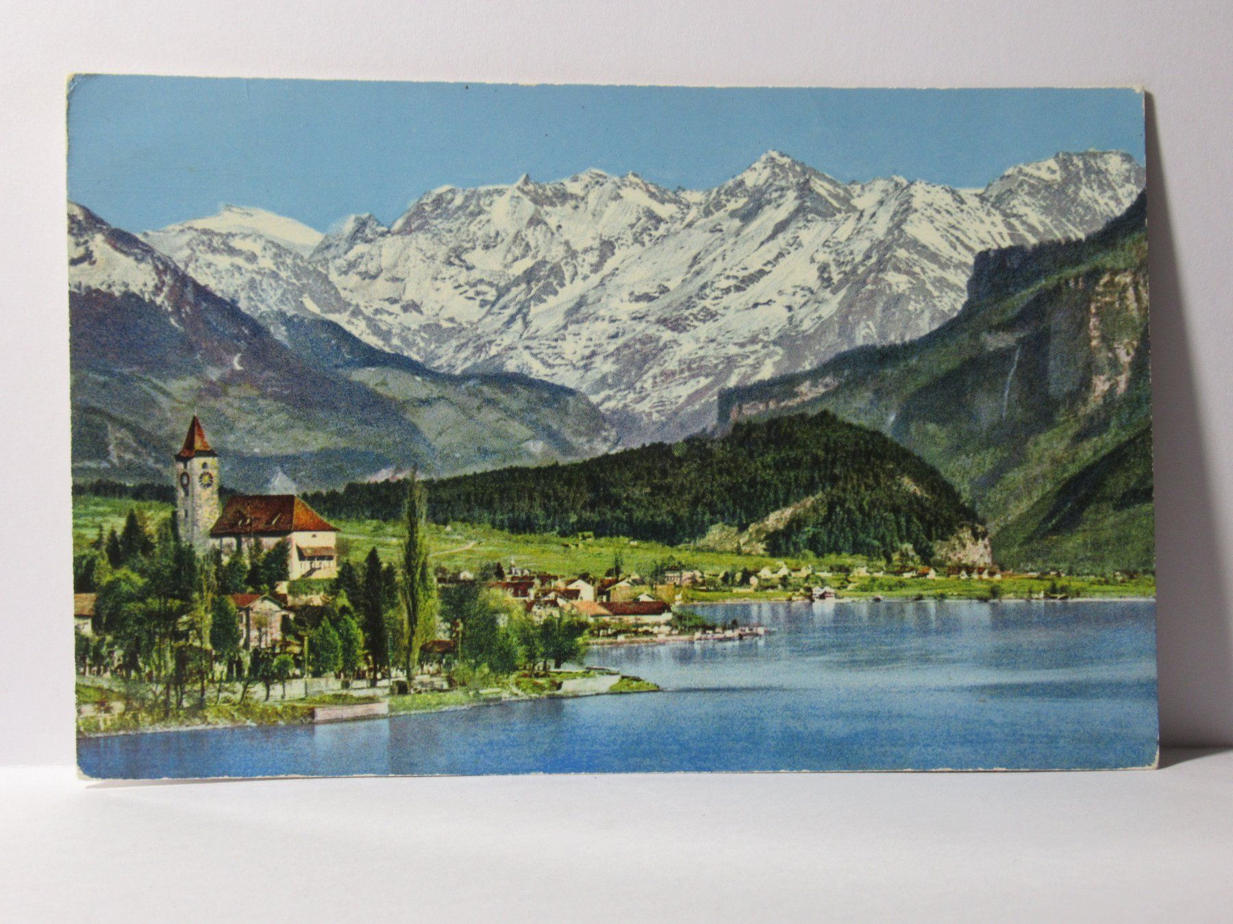 Ansichtskarten: Brienz , Kirche 1961 – Gebraucht aus Grenchen von Bluemchen1900 1