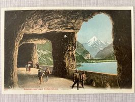 Postkarte Axenstrasse und Bristenstock Ansichtskarte Vintage