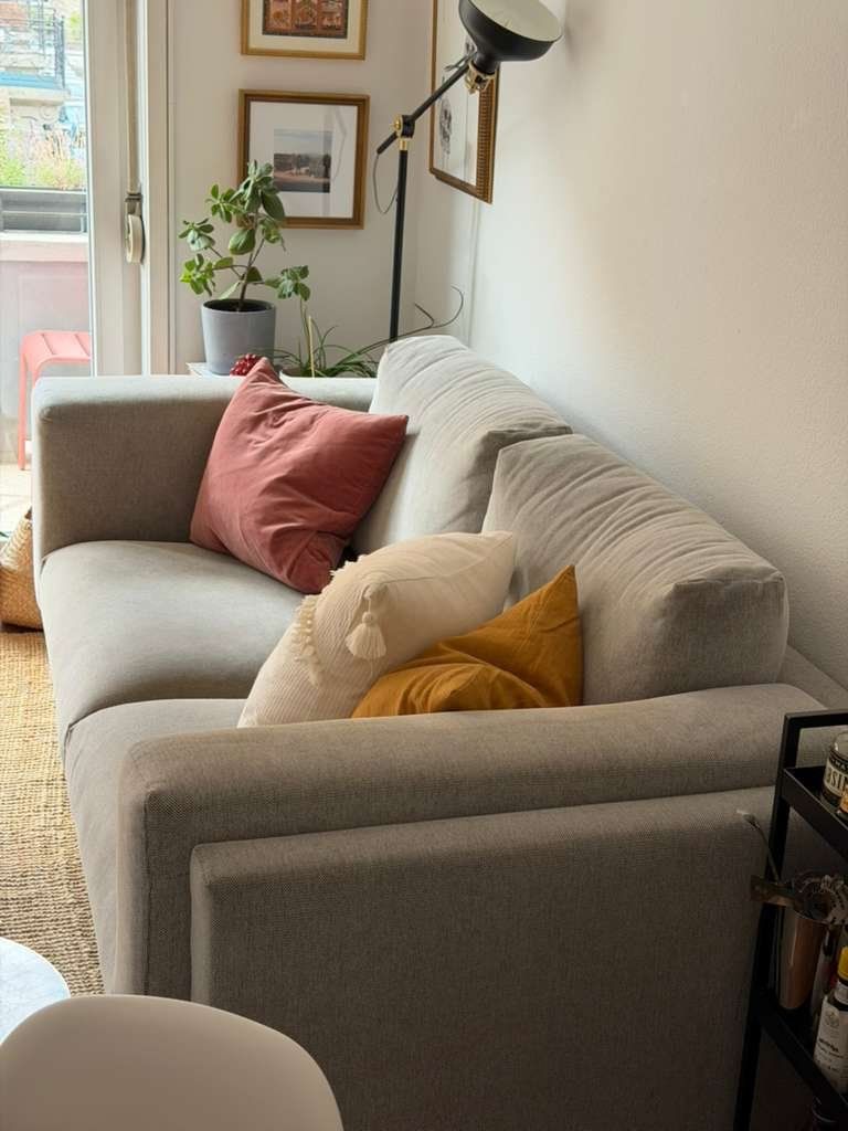 Ikea Sofas: Ikea NOCKEBY two-seat sofa, gray – Gebraucht aus Zürich von emi_j76q 1