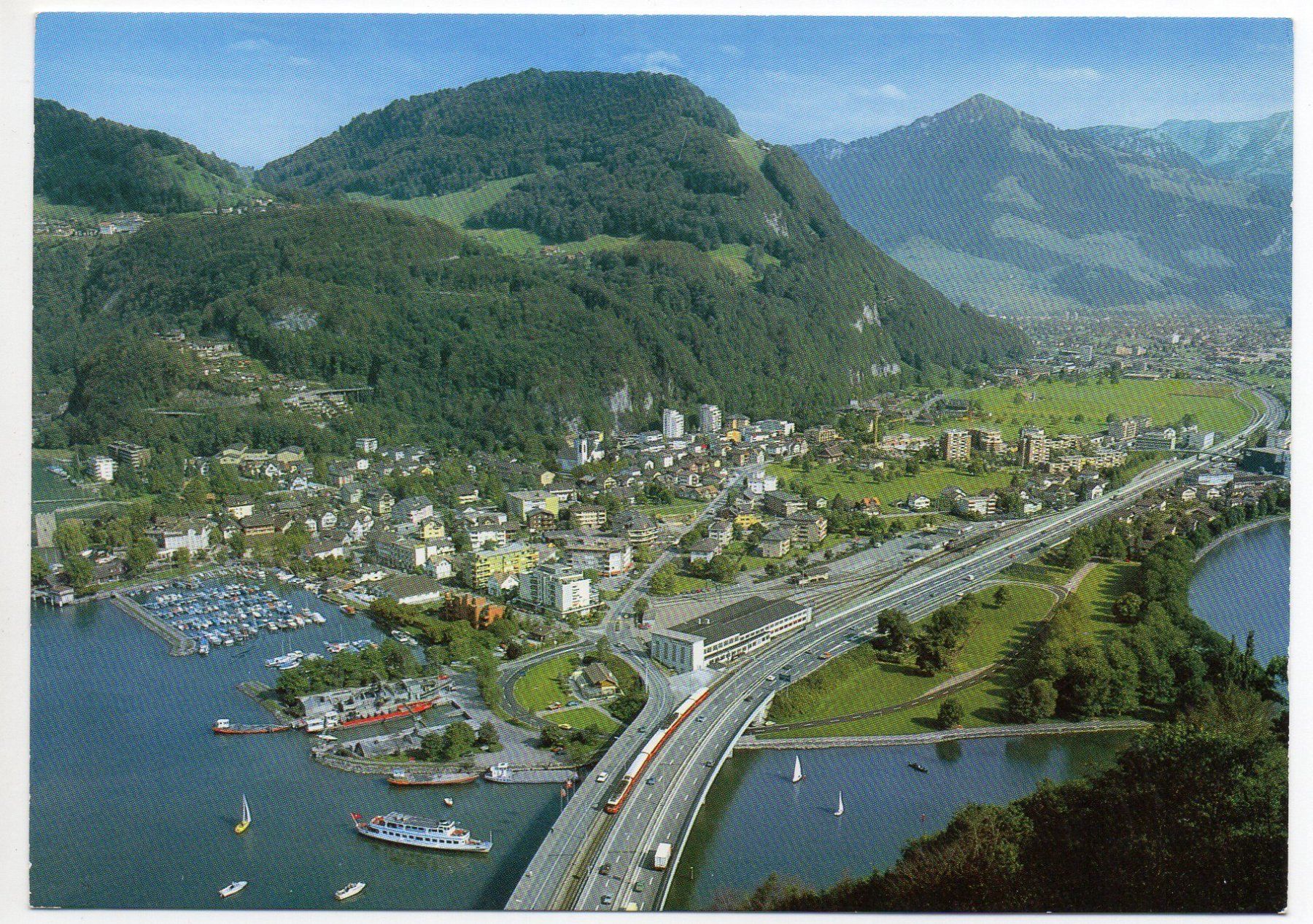Cartoline postali: STANSSTAD Luzern-Stans-Engelberg-Bahn – Usato da Jona venduto da philajona