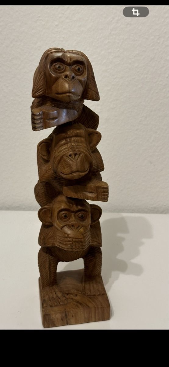 Sculture & Statue: Figur Die 3Affen aus Holz – Nuovo (secondo la descrizione) da Basel venduto da Ivana_4 2