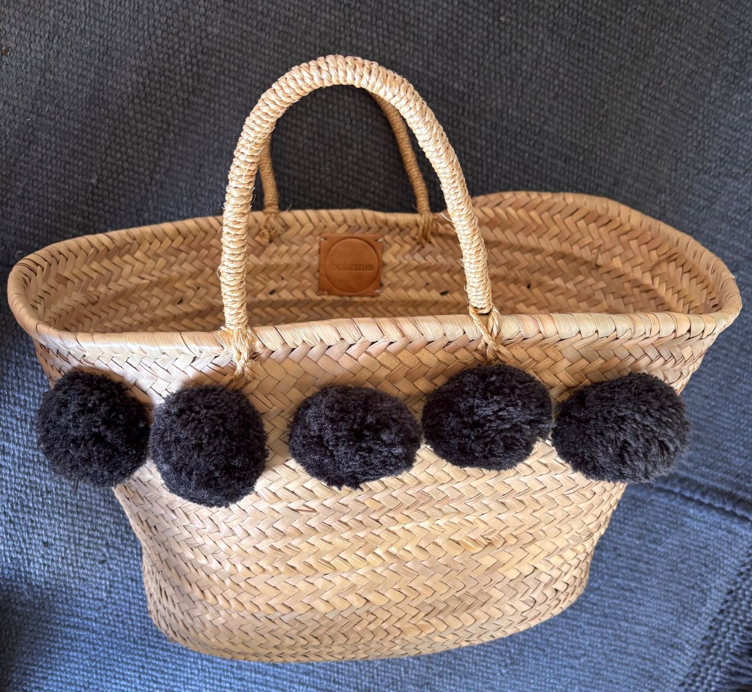 Borse: BOHEMIA Bast Tasche / Strandtasche mit Pompon – Usato da Bennau venduto da Fury3 1