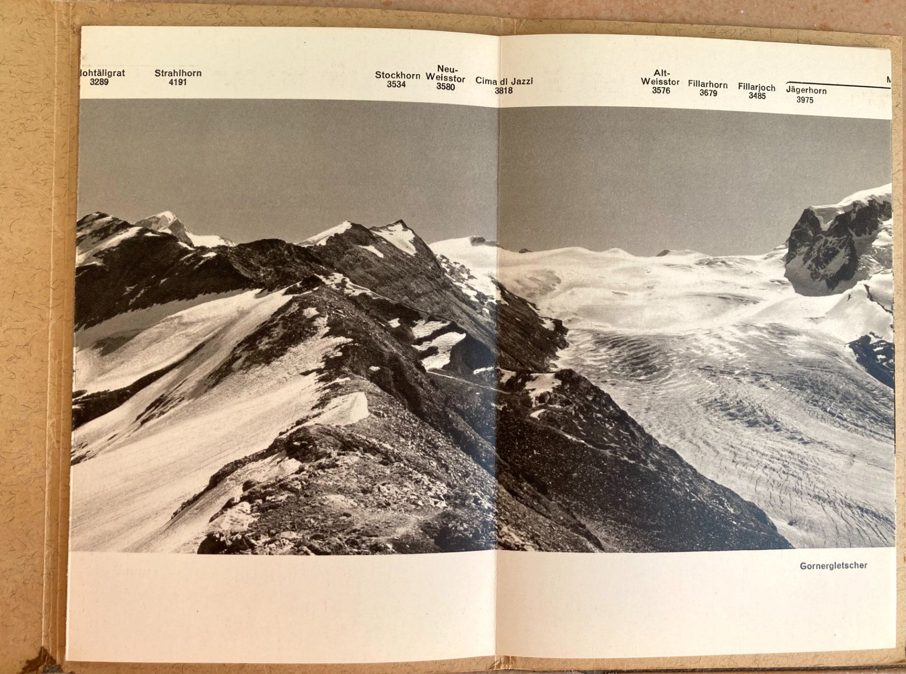 Cartine & Atlanti: Zermatt Panorama vom Gornergrat - Ca. 1940 – Usato da Versoix venduto da HELVETICA_1 3