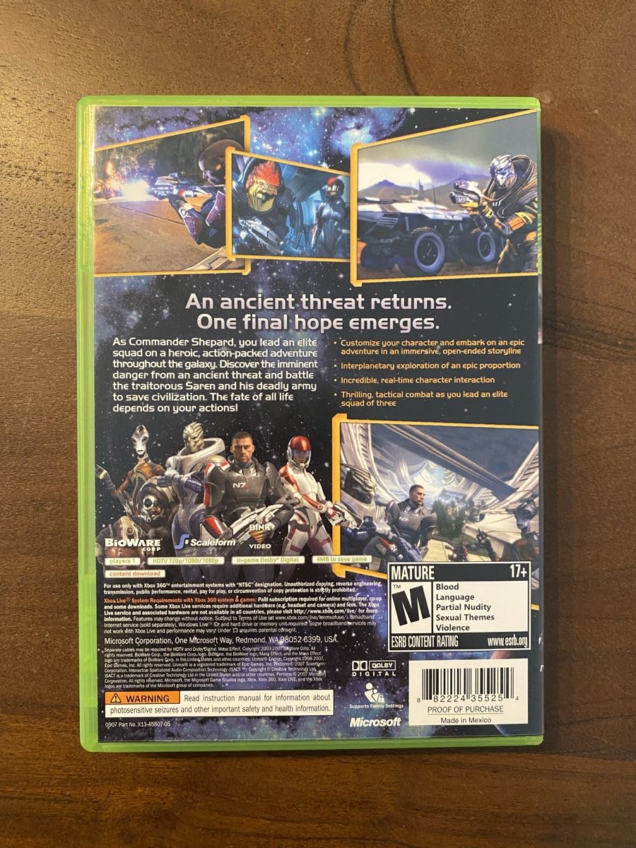 Microsoft Spiele: Mass Effect für Xbox 360 (NTSC) – Gebraucht aus Thunstetten von Virus_33 2