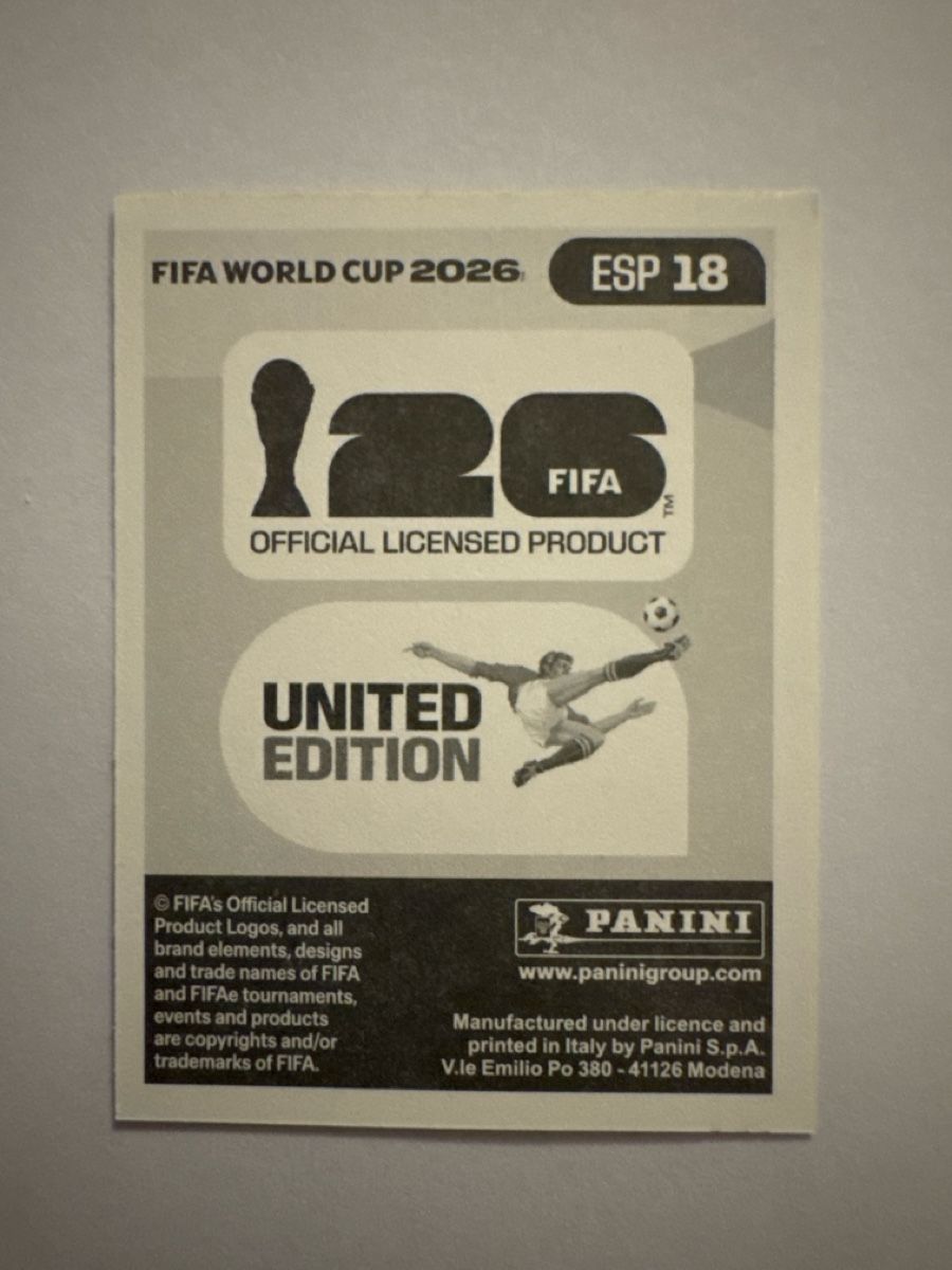 Panini Carte collezionabili: Panini WM 2026 ESP 18 – Nuovo (secondo la descrizione) da Kreuzlingen venduto da DennisA27 1