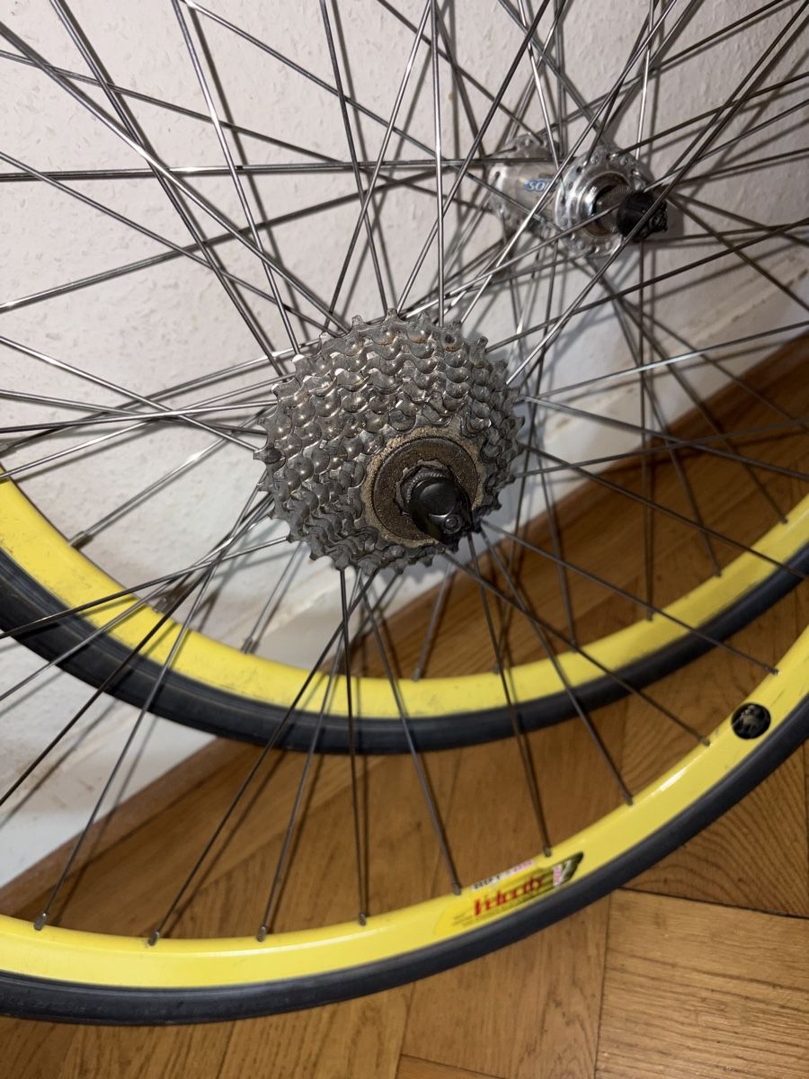 Pezzi di ricambio: Set 2 roues velocity V deep jaunes – Usato da Genève venduto da xamime 1