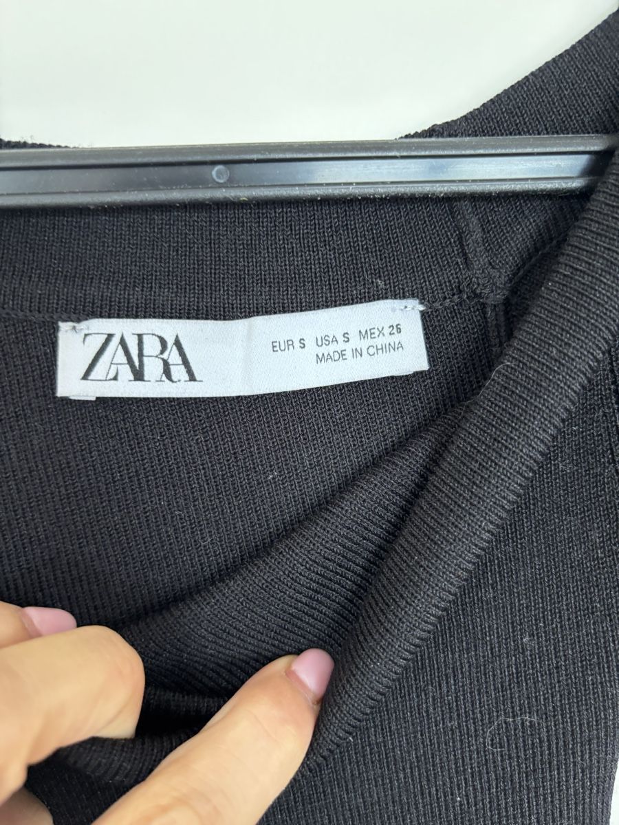Zara Vestiti: Robe noire à manches longues – Usato da Genève venduto da bha_jcf5 3