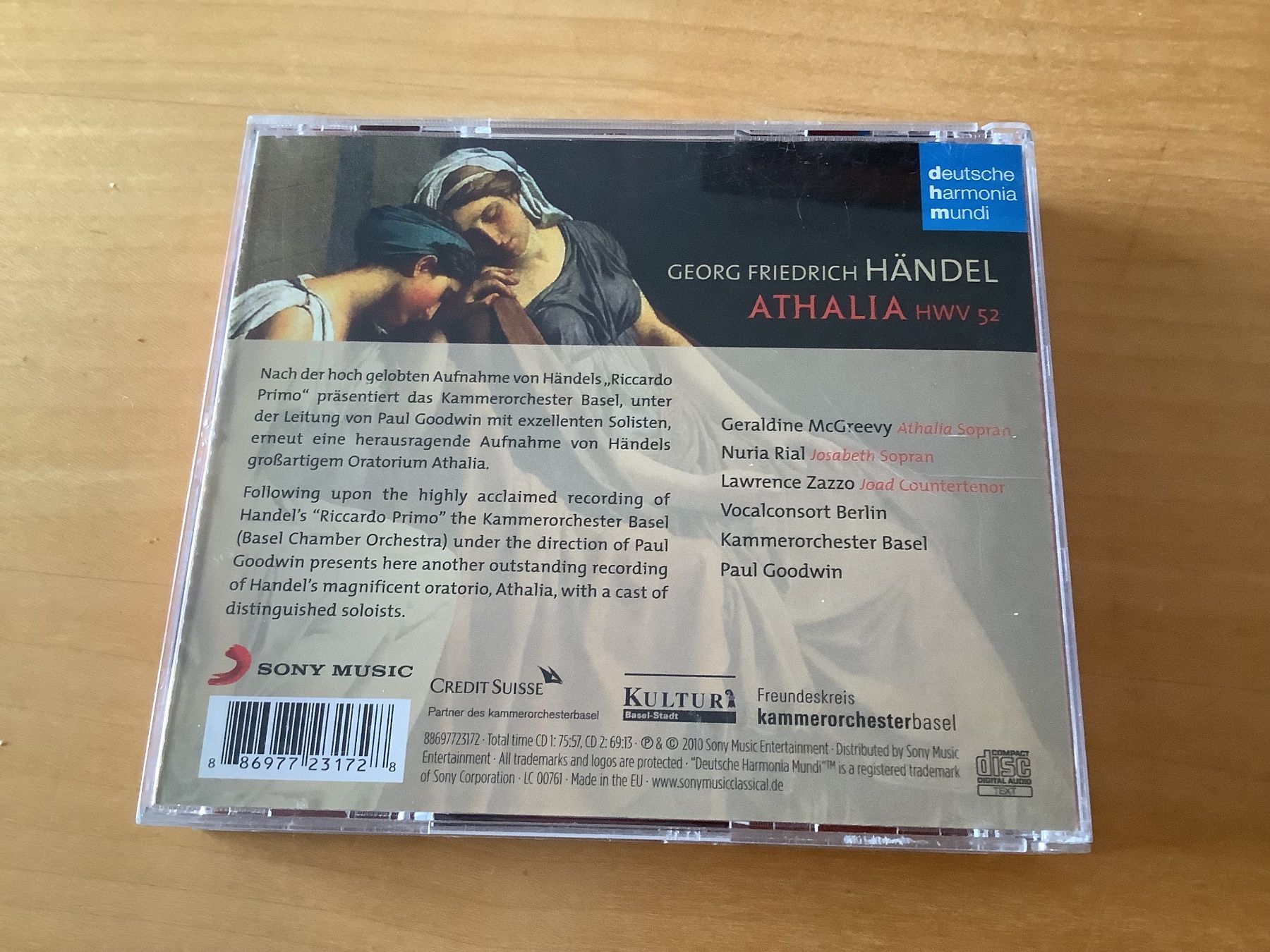 CD: Händel Athalia – Usato da Zürich venduto da airyfairy 1