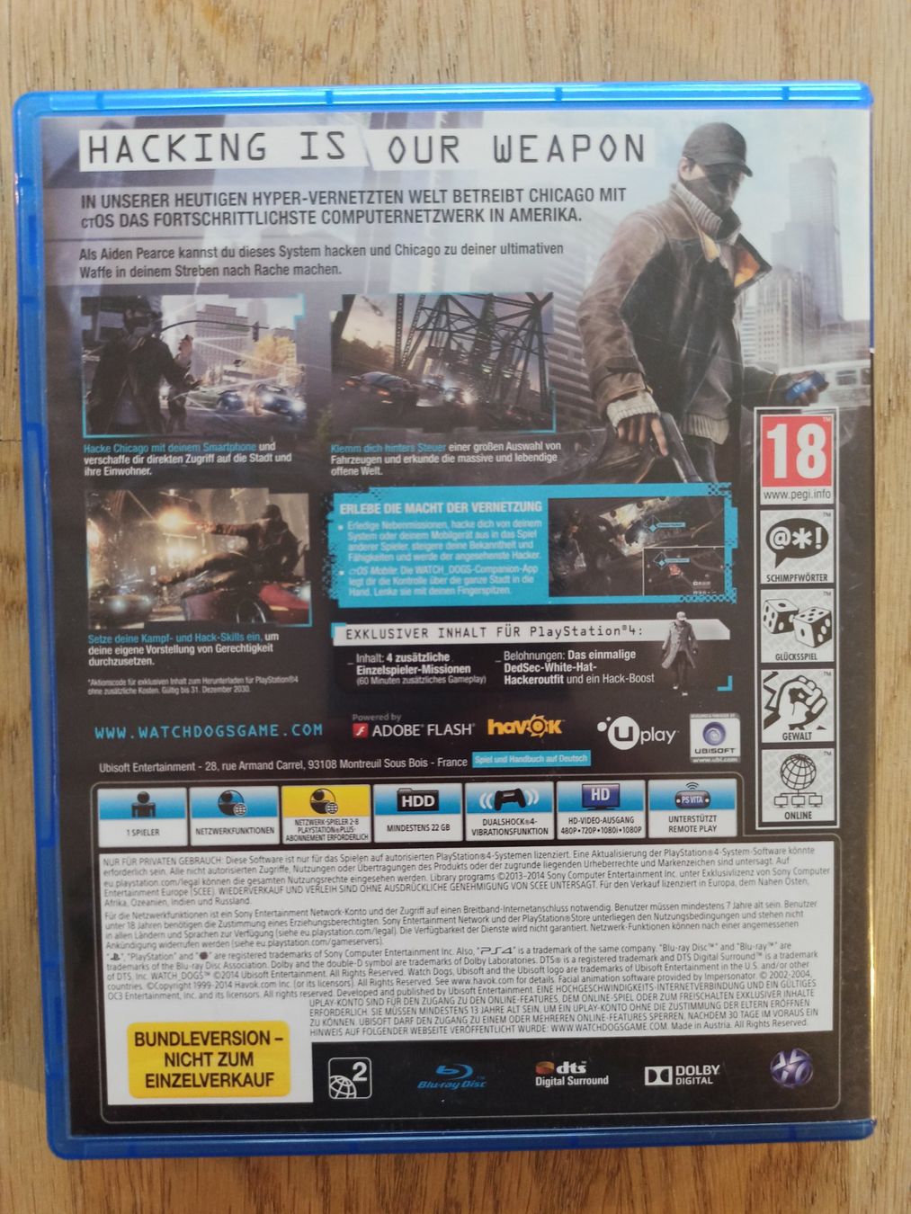 Giochi: Watch Dogs  PS4 / PS5 – Usato da Oberweningen venduto da mar_87mx 1