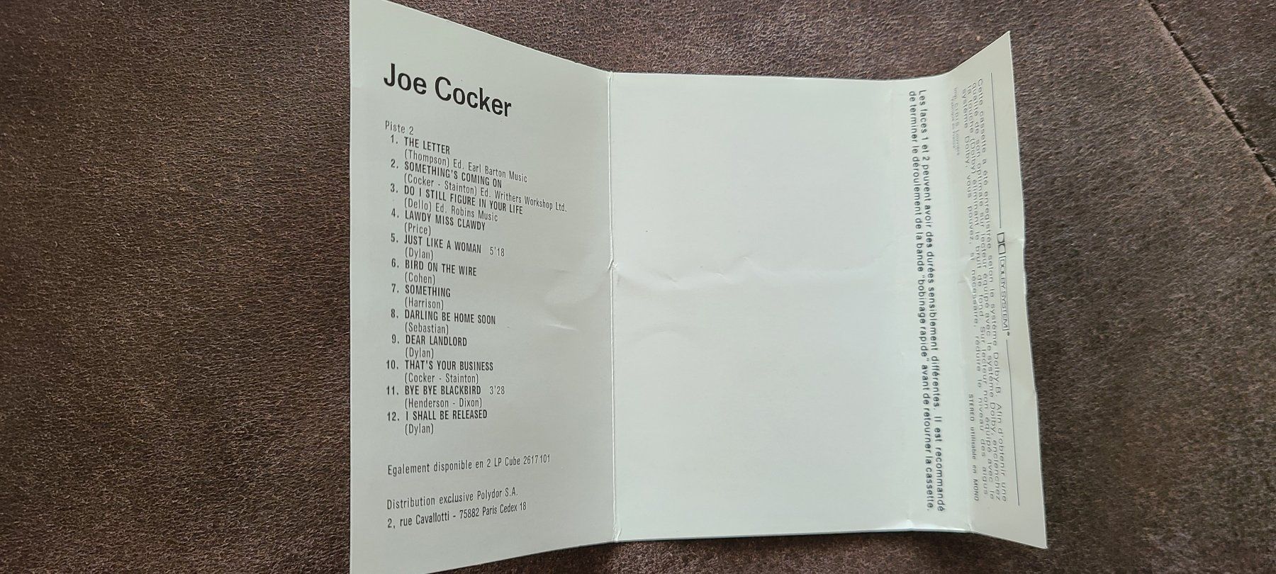 Musicassette: Joe Cocker Kassette Double Durée – Usato da Densbüren venduto da BluesAtSunrise 6