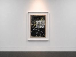 Originales abstraktes Kunstwerk – Mischtechnik auf Papier