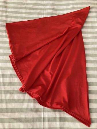 Paréo rouge vif (fait main)