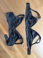 2x BHs Gr. M Schwarz Spitze Neu Intimissimi 