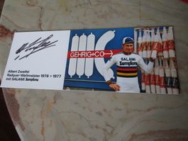 ALBERT ZWEIFEL RADQUER CHAMP VELOFAHRER ANTIKES AUTOGRAMM