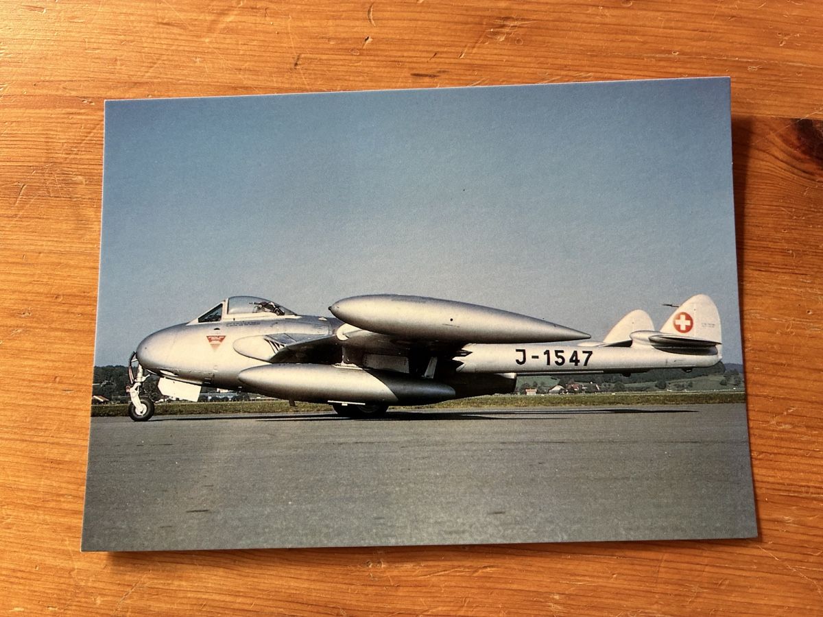 Cartoline postali: Ansichtskarte Venom DH-112 J-1547 – Nuovo (secondo la descrizione) da Erlen venduto da Mirageiii