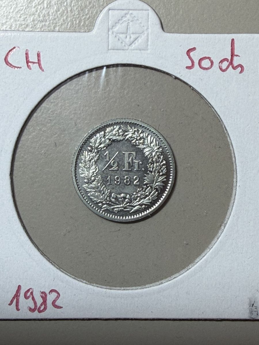 Tutti le monete: Suisse - 50 centimes - 1982 - UNC  – Nuovo (secondo la descrizione) da Payerne venduto da Mike1682