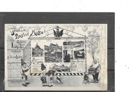 BS Gruss von der Basler Messe 1901 (Basler Leckerli Werbung)