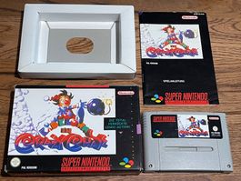 Kid Klown in Crazy Chase SNES OVP Anleitung Sammlerzustand!