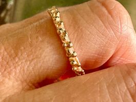 Ring UNIKAT - „one hundred bullets“ in Rotgold 750