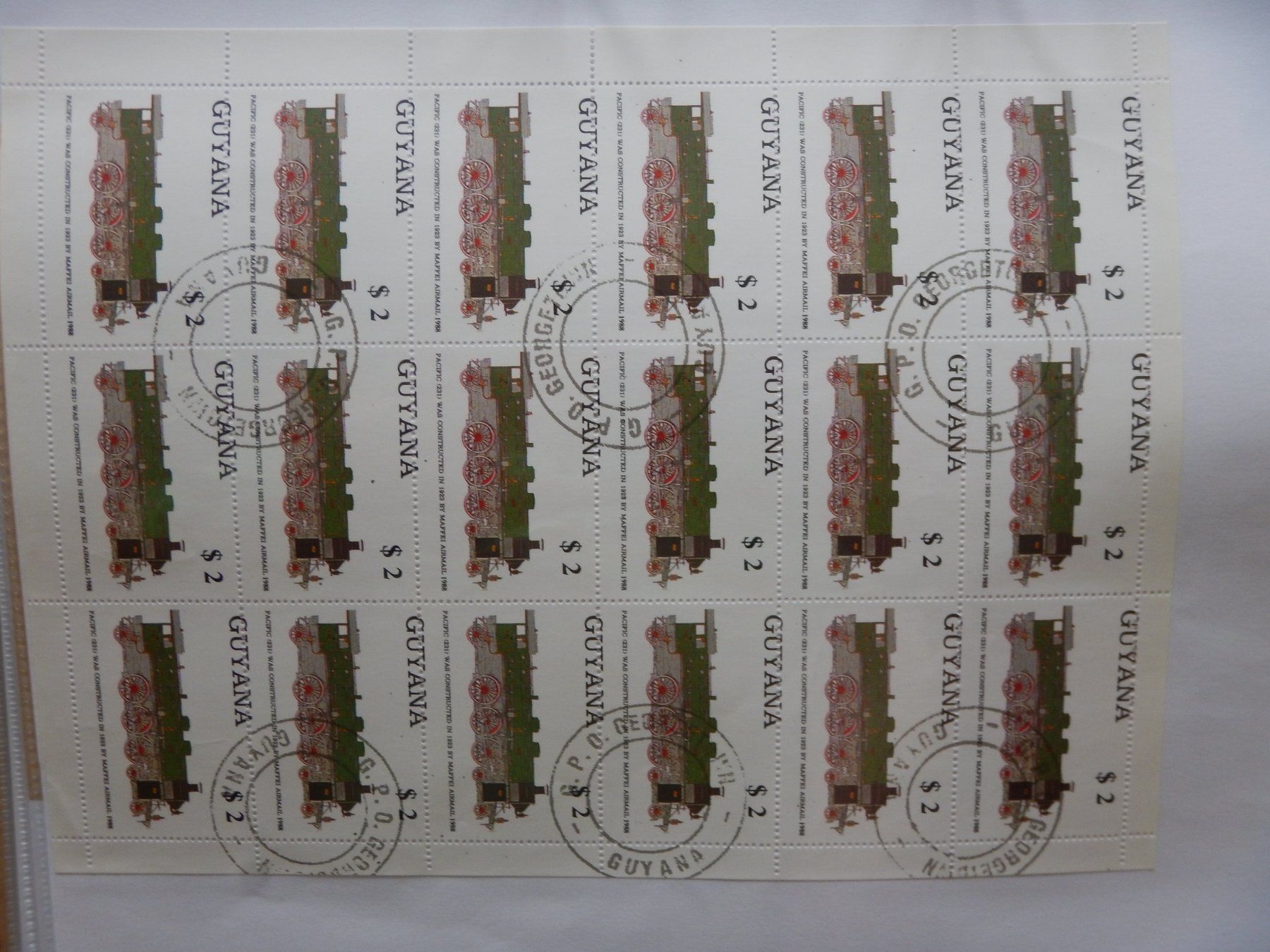 Alle Briefmarken: Guyana 7 Blöcke gest. – Gebraucht aus Zürich von Muehlekauf 4