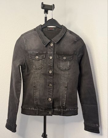 Dunkelgraue Jeansjacke von Zac & Zoe