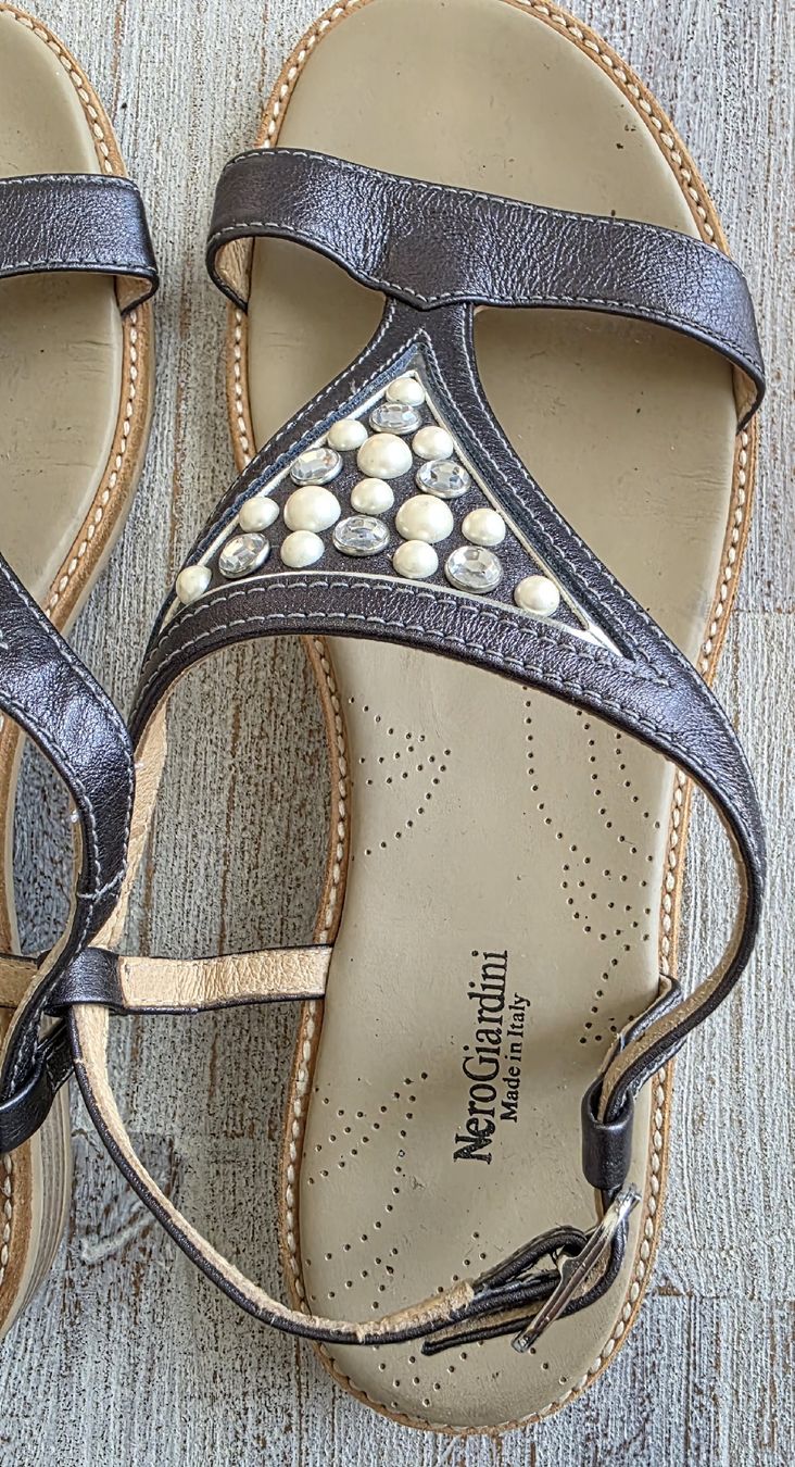 Scarpe da donna: sandales cuir bleu/gris taille 38 – Usato da Yverdon-les-Bains venduto da van_dq65 9